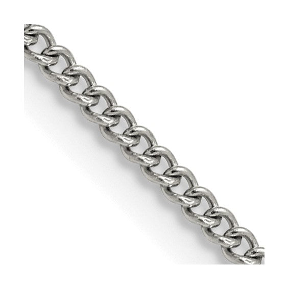 Chisel Stainless Steel Polished 2.25mm 18 inch Round Curb Chain (99567)