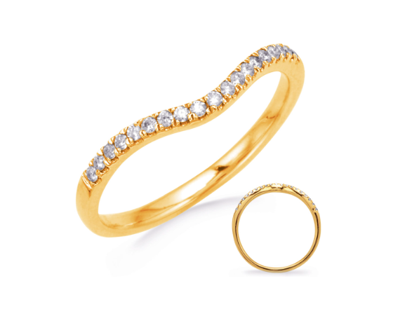 S. Kashi 14K Yellow Gold .15ctw. Diamond Wedding Band (99585)