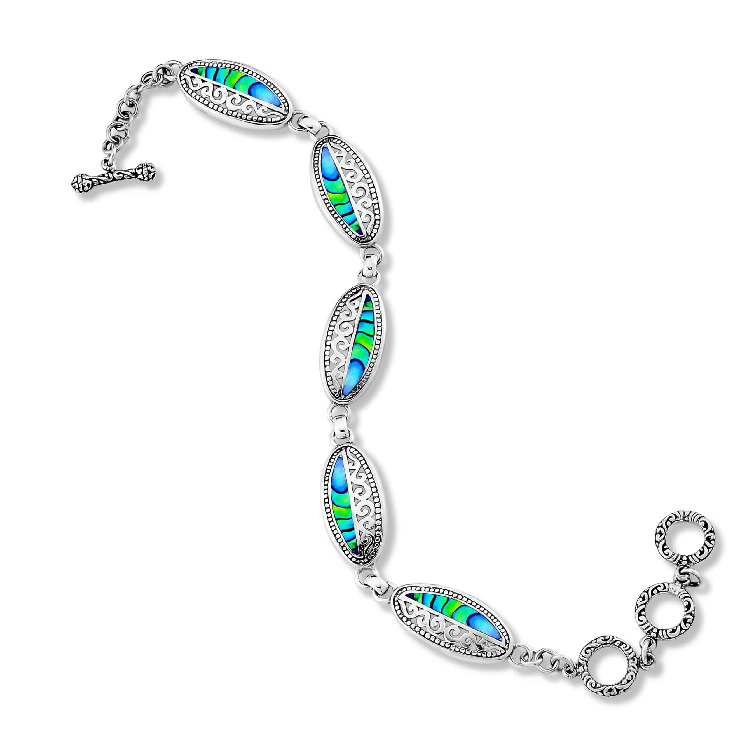 Telmoyo Silver Abalone Bracelet by Samuel B.