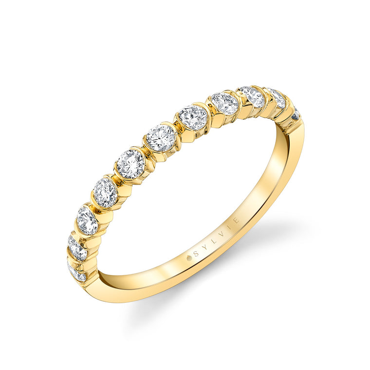 14K Yellow Gold .44CTW Diamond Wedding Band (100099)