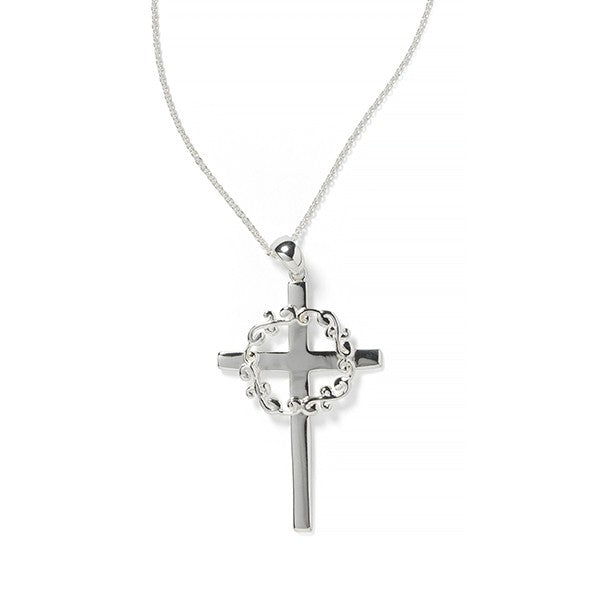 Southern Gates® Scrolling Vine Cross Necklace
Courtyard Series
40 x x26.3mm Pendant 18+2" Chain