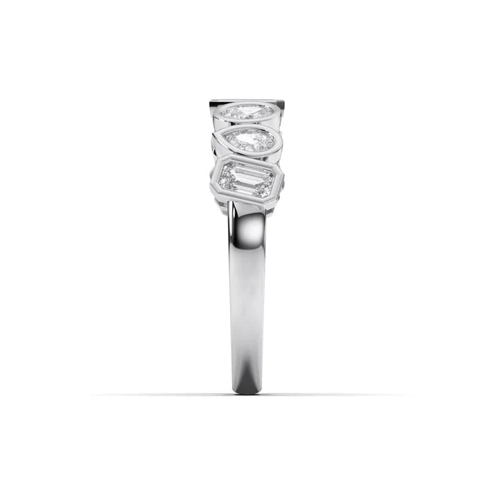 14K White Gold Multi-Shape Lab Grown Diamond Eternity Band – 1.04 CTW  (102188)