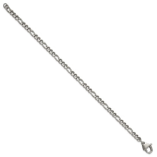 Chisel Stainless Steel Polished 4mm 8.5 inch Franco Chain Bracelet (99741)