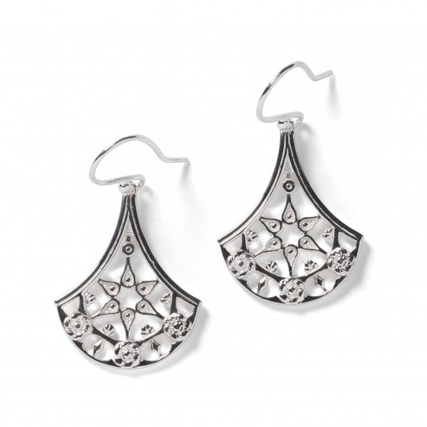 Southern Gates®  Sterling Silver Evelyn Earrings Art Deco (100076)