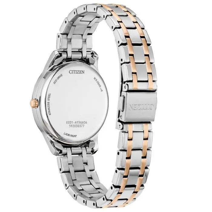 Citizen Ladies Eco Watch 36mm with Pink Marbled Dial (101233)