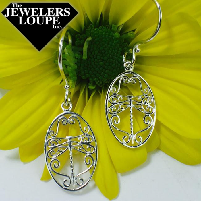 Southern Gates Sterling Silver Dragonfly Earrings