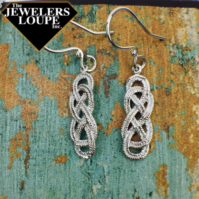 Southern Gates Harbor Series Sterling Silver Nautical Knot Earrings 