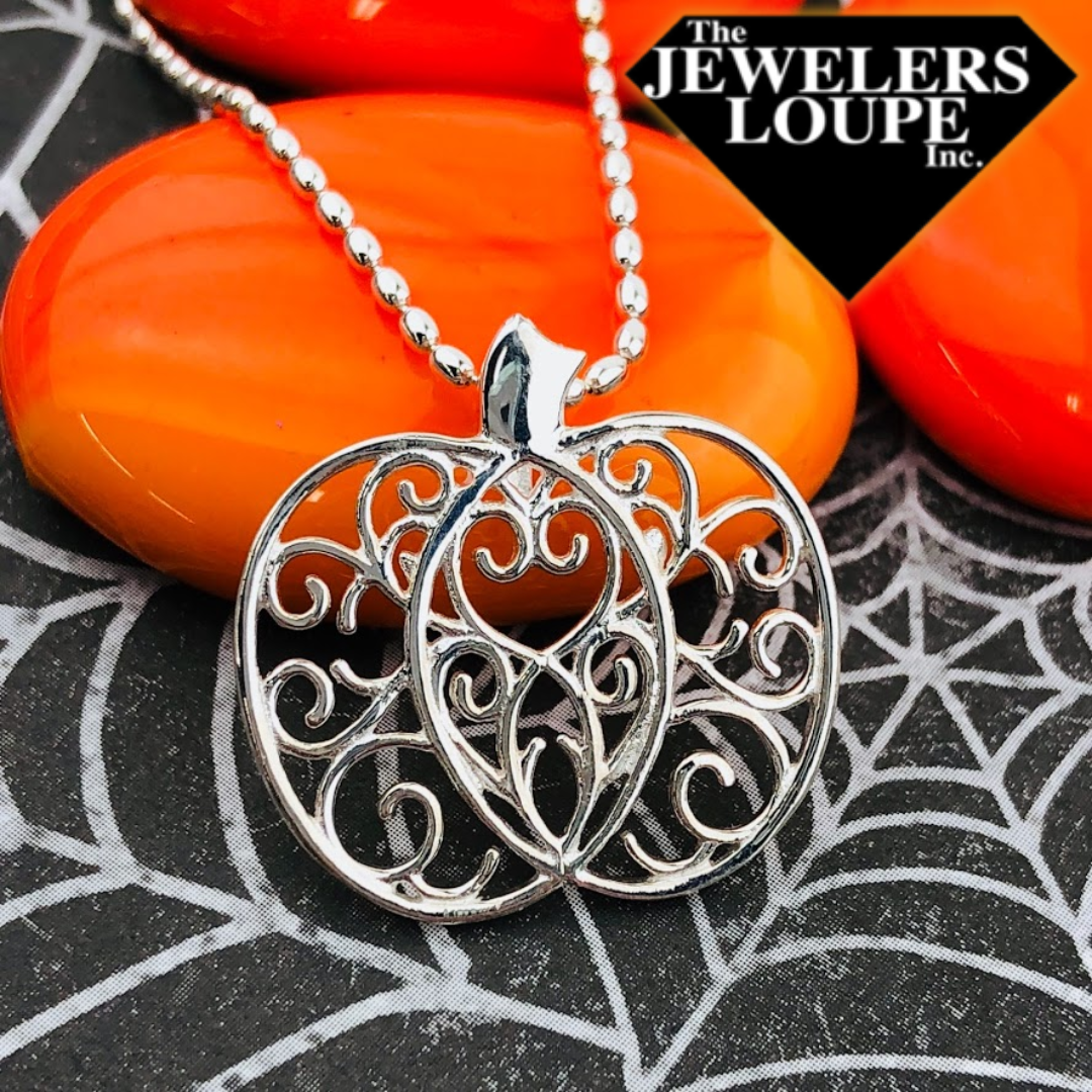 Southern Gates Sterling Silver Pumpkin Pendant