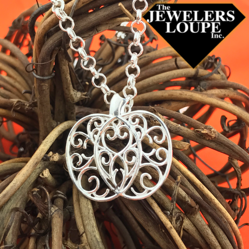 Southern Gates Sterling Silver Pumpkin Pendant