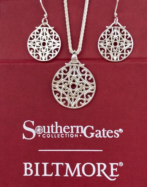 Southern Gates Biltmore Series Sterling Silver Stonefleur Earrings