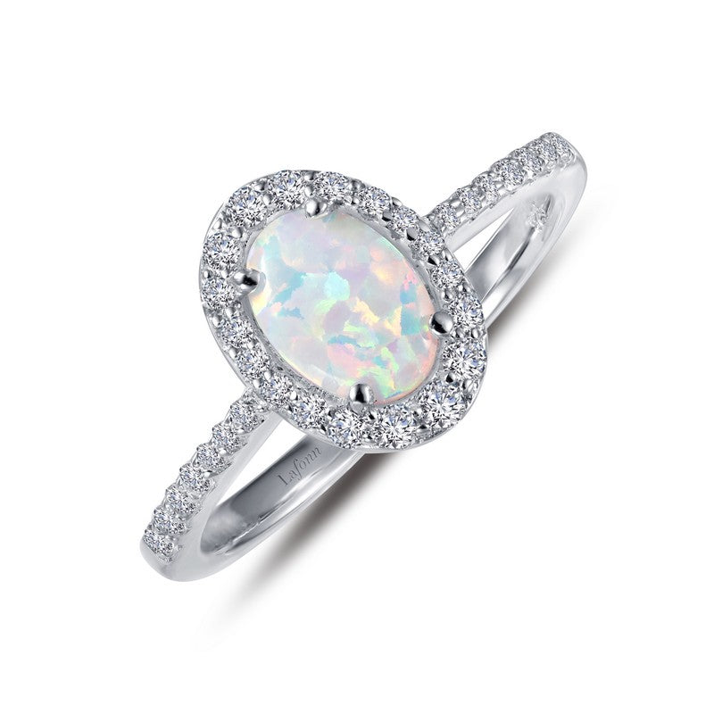 Lafonn Sterling Silver 1.92ct Simulated Opal Ring