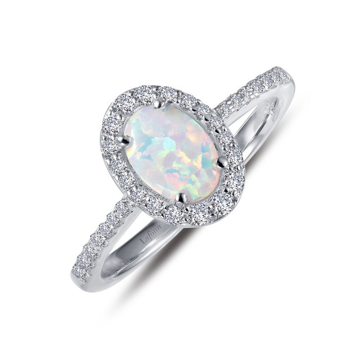 Lafonn Sterling Silver 1.92ct Simulated Opal Ring