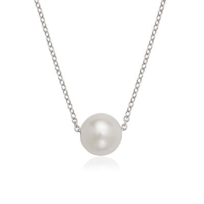 Sterling Silver Single Threaded Freshwater Pearl Necklace (92153)