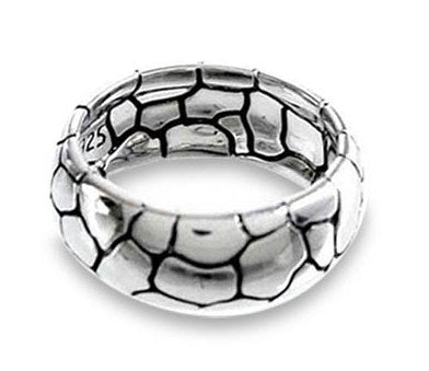 Samuel B. Sterling Silver Pebble Design Ring, Size 10 (93405)