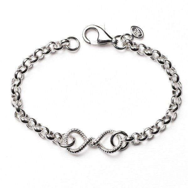 Southern Gates Sterling Silver Infinity Bracelet