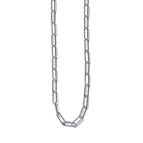 Southern Gates® Rectangle Rolo Necklace Italian Chains Rectangle Rolo Necklace 16" Bracelets also available. 925 Sterling Silver Made in Italy