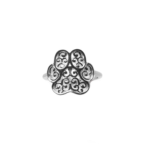 Southern Gates Sterling Silver Lucy Paw Ring, Size 9 (95672)