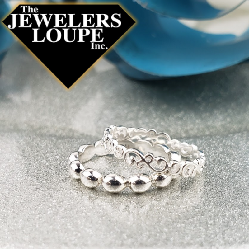 Southern Gates Thin Scroll Ring Courtyard Series 925 Sterling Silver Celebrate historic Southern gardens featuring wrought iron elements of sweet blooms, scrolling vines and lush landscapes.