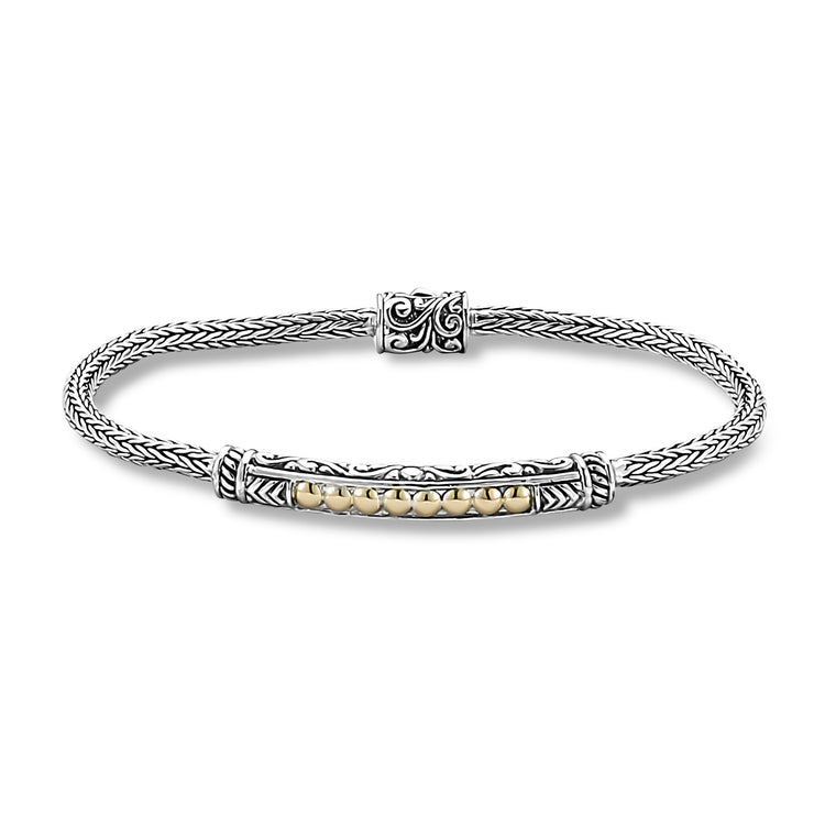 Samuel B. Sterling Silver and 18K Yellow Gold Bracelet (96931)