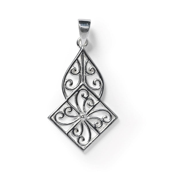 Southern Gates Sterling Silver Art Deco Clara Pendant (97109)