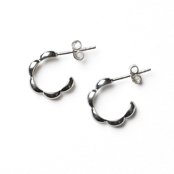 Southern Gates Sterling Silver Extra Small Rice Bead Hoop Earrings (97124)