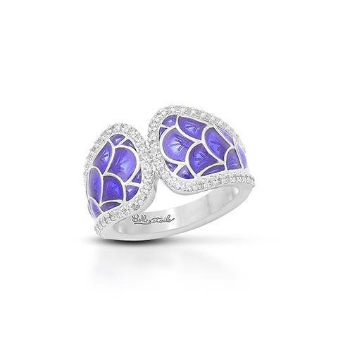 Belle e'toile Sterling Silver Marina Purple Ring, Size 7 (92514)