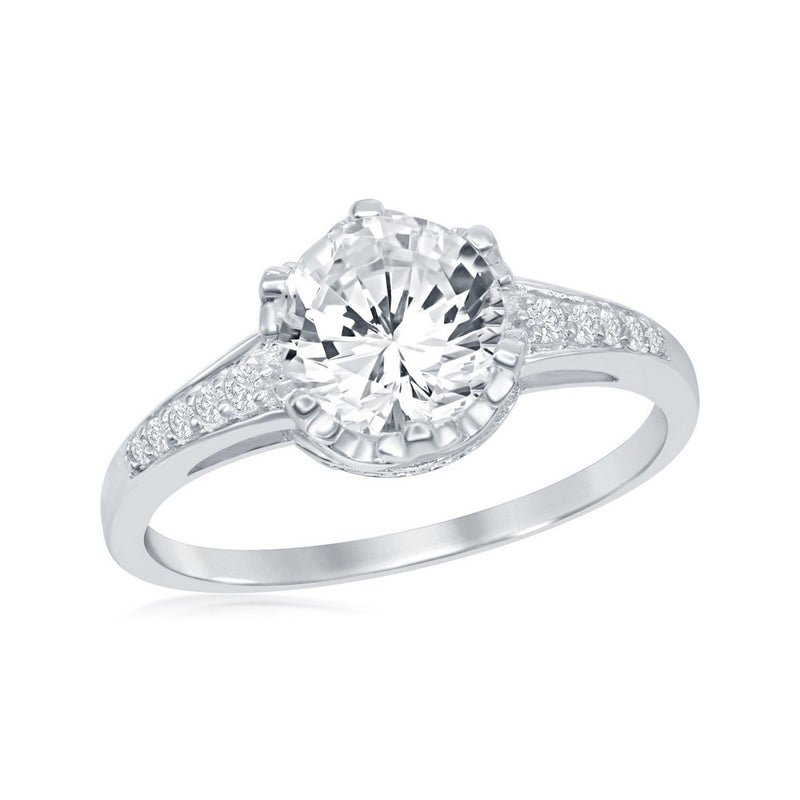 Sterling Silver Cubic Zirconia Ring