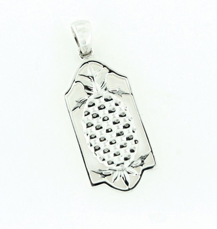 Southern Gates Sterling Silver Framed Pineapple Pendant 