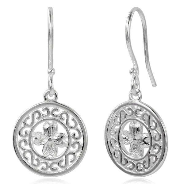 Southern Gates Sterling Silver Dogwood Earrings