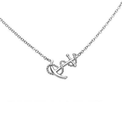 Sterling Silver Small Anchor With Link Chain (82252)