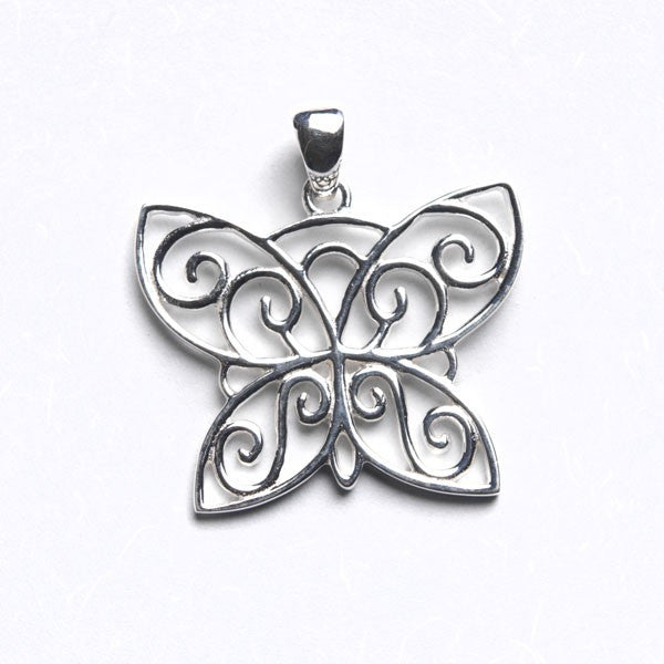 Southern Gates Sterling Silver Butterfly Pendant 