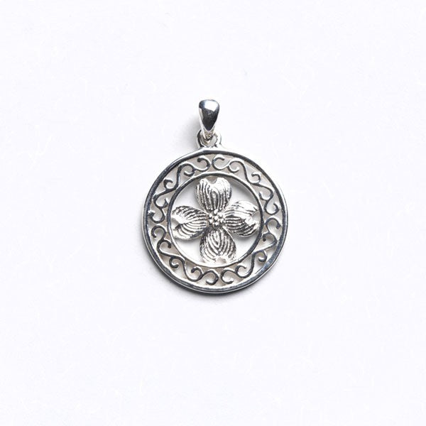 Southern Gates Sterling Silver Dogwood Pendant