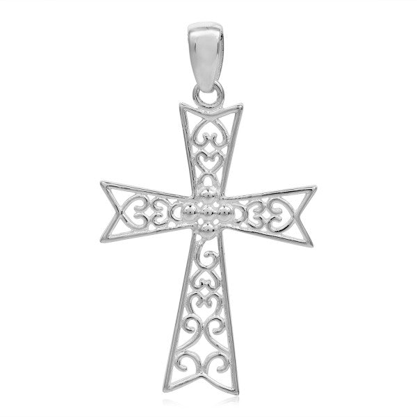 Southern Gates Sterling Silver Abbey Gate Cross Pendant (97252)