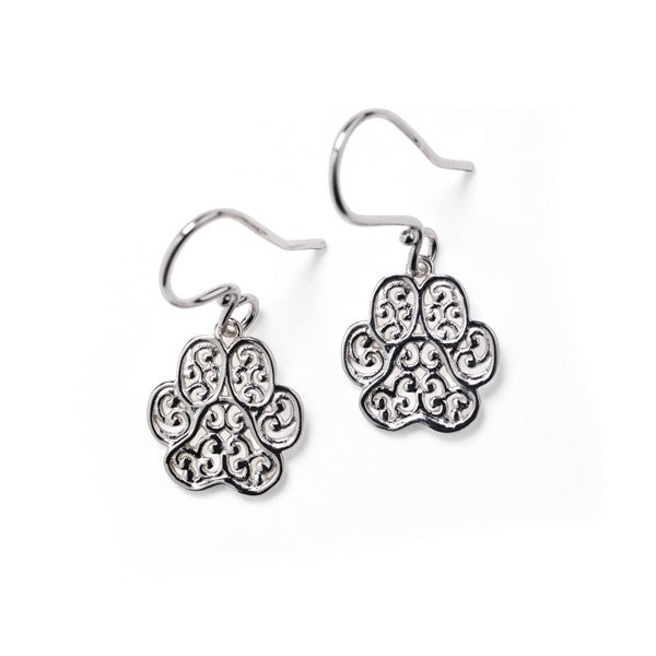 Southern Gates Sterling Silver "Lucy" Paw Earrings