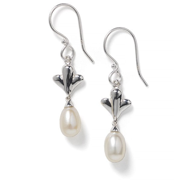 Southern Gates® Angelica Earrings Inspiration Series 10x9mm 925 sterling silver & freshwater pearls Designed  in Charleston, SC