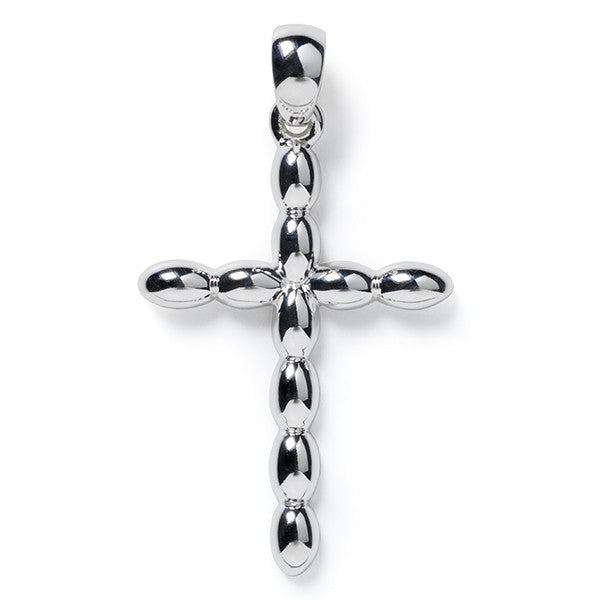 Southern Gates® Rice Bead Cross Pendant 30x22mm 925 sterling silver  Gorgeous sterling silver rice beads pay homage to the Holy City's rice history and South Carolina's agricultural background.