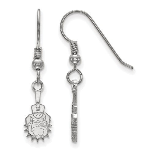 Sterling Silver LogoArt Officially Licensed The Citadel Small Dangle Earrings (90124)